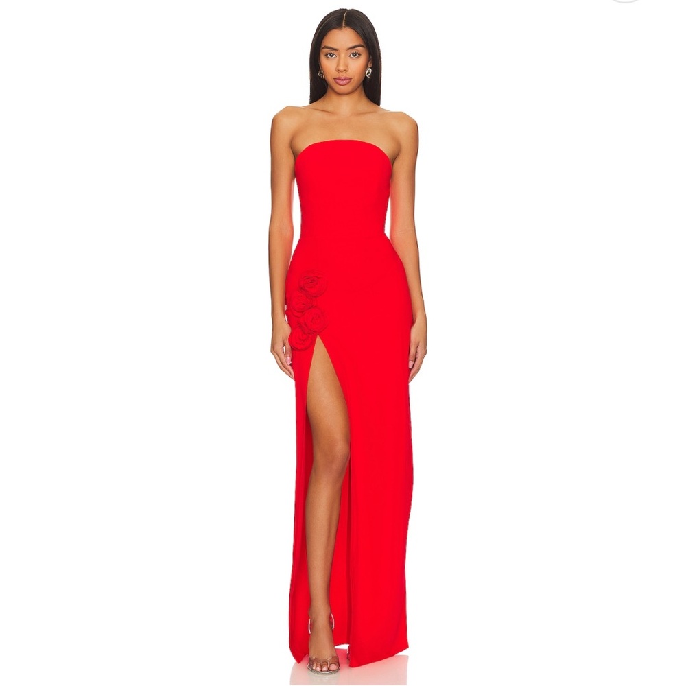 Amanda Uprichard - Wolfe Gown - Crimson - Sweetheart